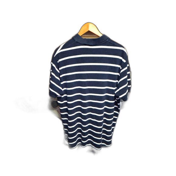 Polo Ralph Lauren Men's Polo Shirt XL Navy White Stripes - Picture 3 of 8